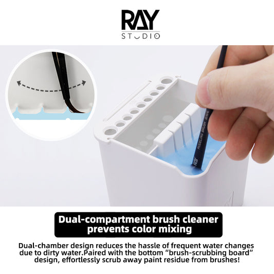 Dual-cabin Brush Cleaning Jar