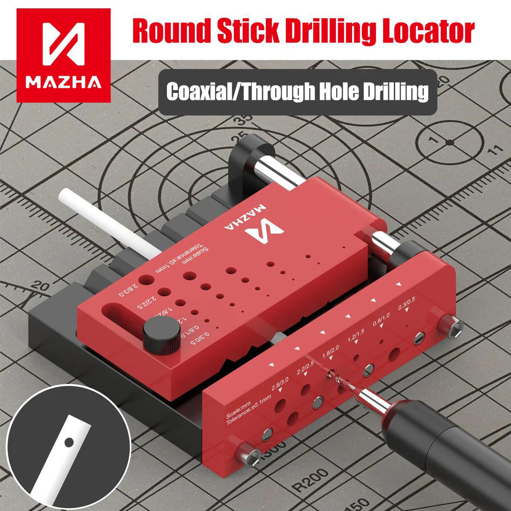 Locator For Coaxial And Through Holes Drilling