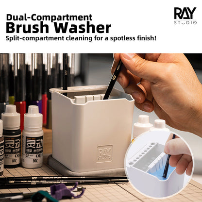 Dual-cabin Brush Cleaning Jar