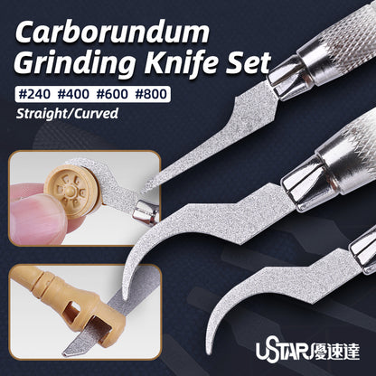 Carborundum Grinding Knife Set
