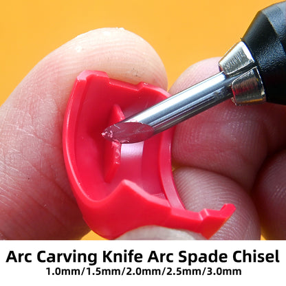Model Curved-Edge Carving Knife
