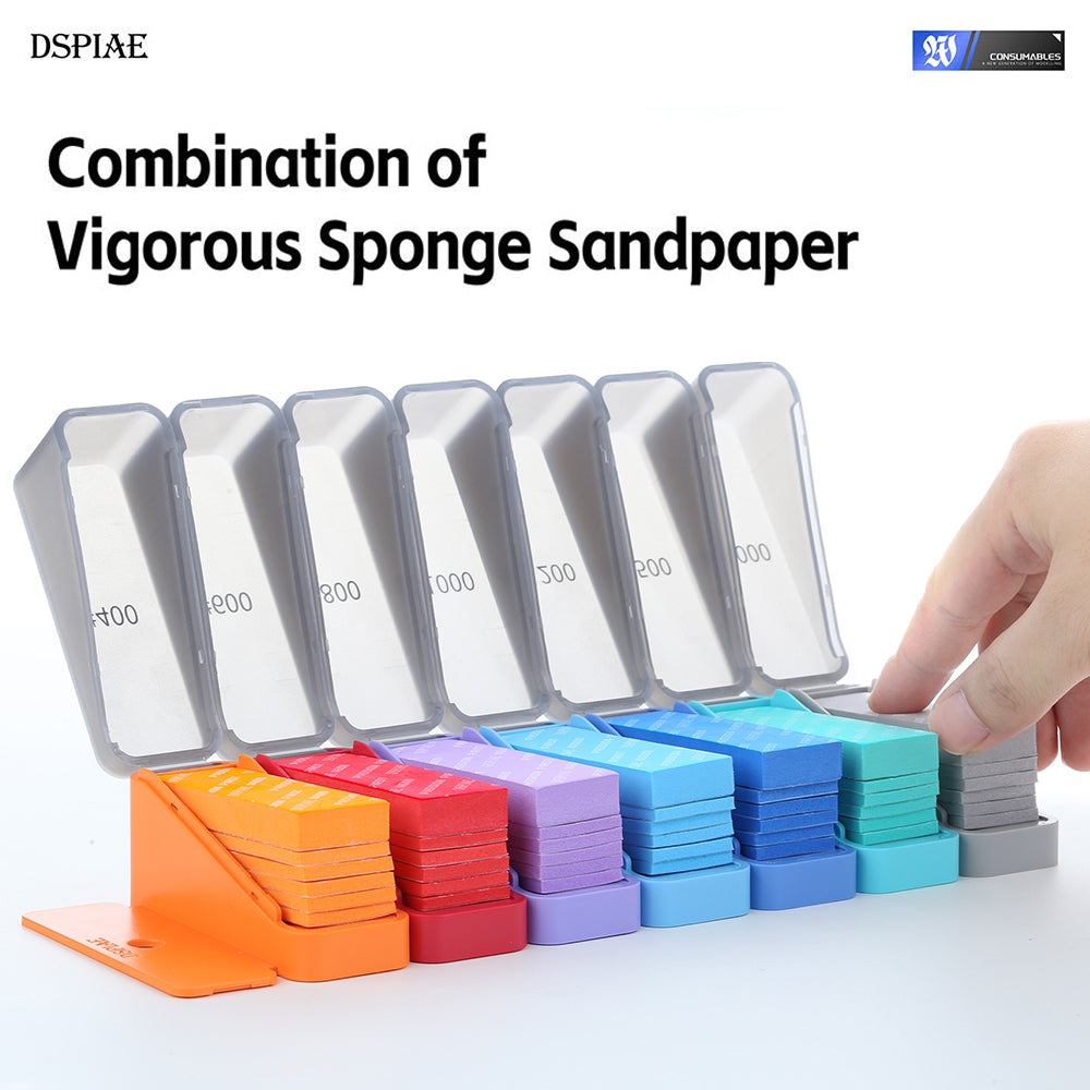 Combination of Vigorous Sponge sandpaper