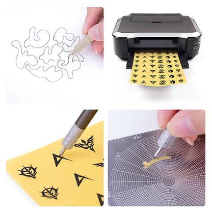 360° Rotating Adaptive Curve Cutting Tool