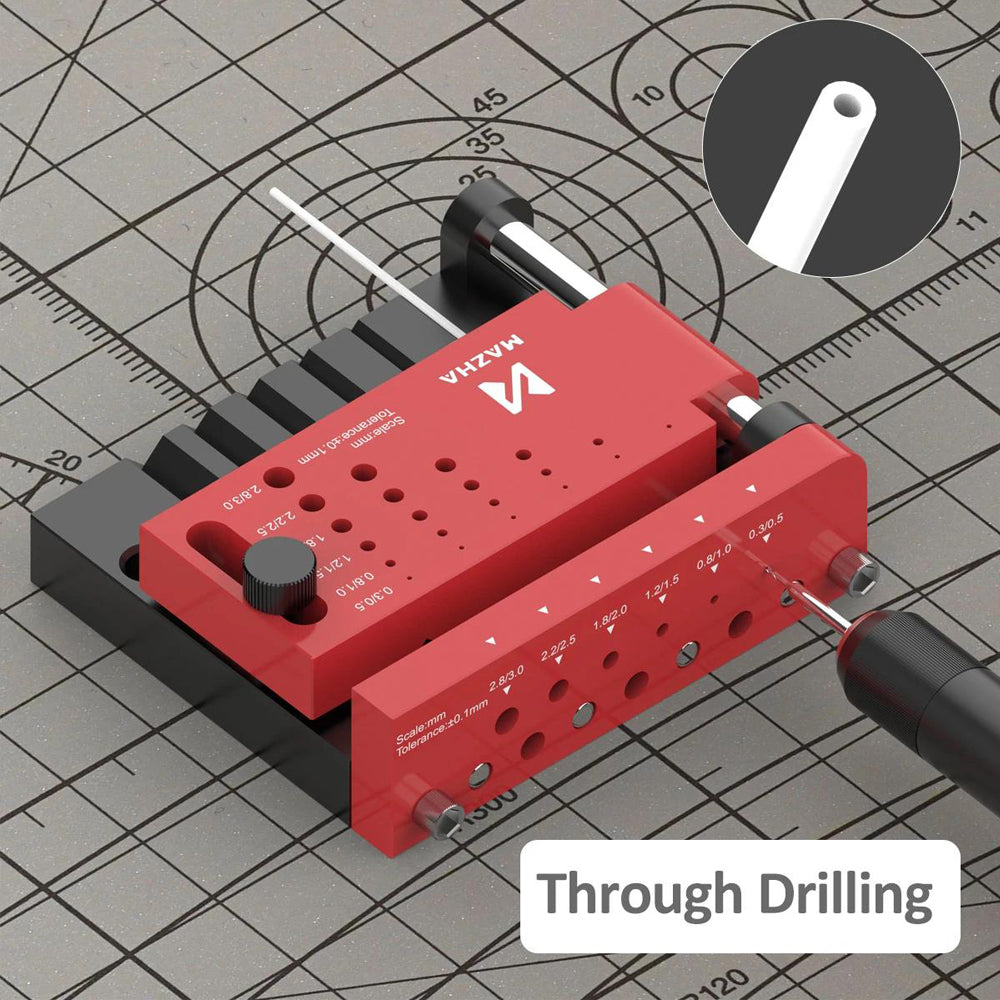 Locator For Coaxial And Through Holes Drilling