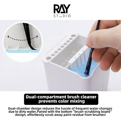 Dual-cabin Brush Cleaning Jar