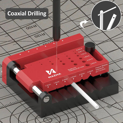 Locator For Coaxial And Through Holes Drilling
