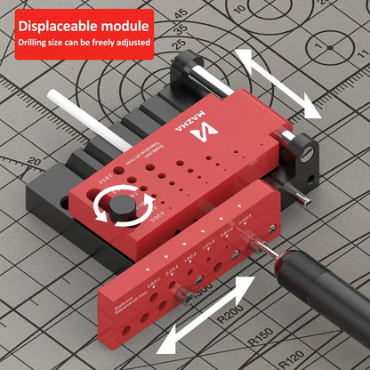 Locator For Coaxial And Through Holes Drilling