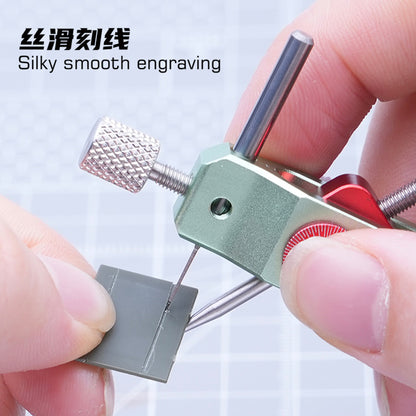 Isometric lined scribing auxiliary tool
