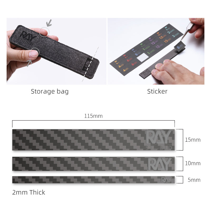 Long carbon fiber sanding board