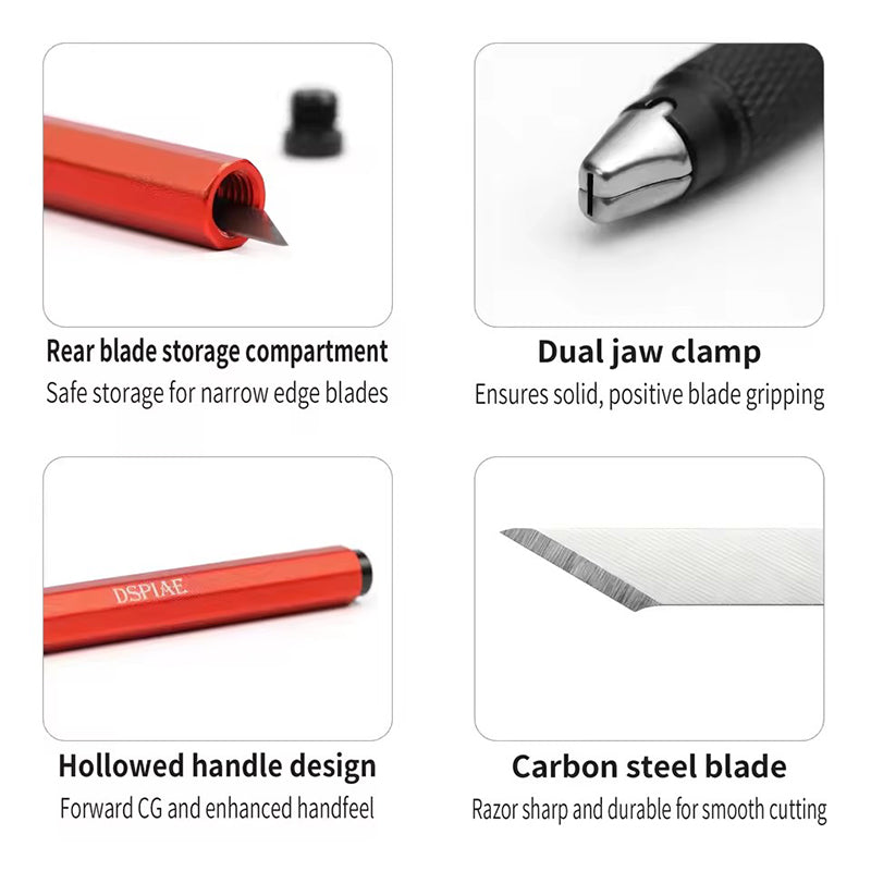 All-Metal Pen Knife Wide/Narrow Blade