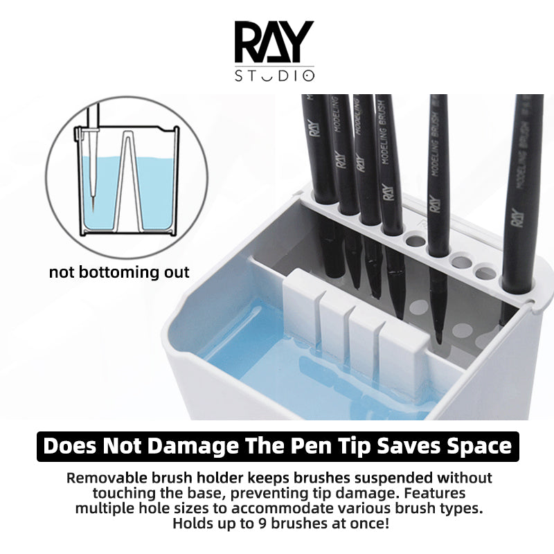 Dual-cabin Brush Cleaning Jar