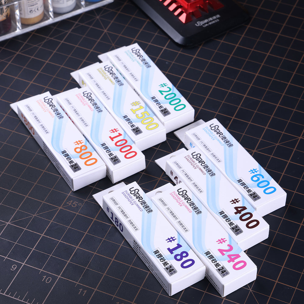 Durable Adhesive-Backed Sandpaper 20*75mm