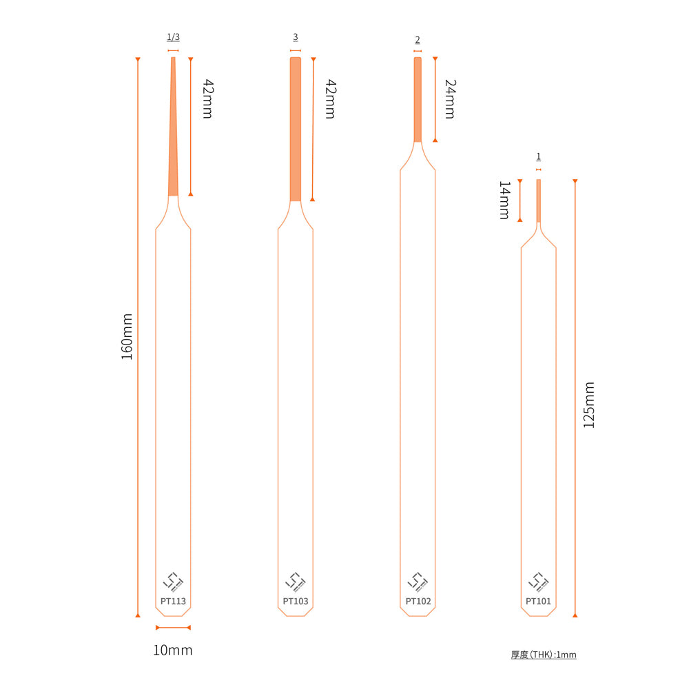 Narrow-Mouth File For Models
