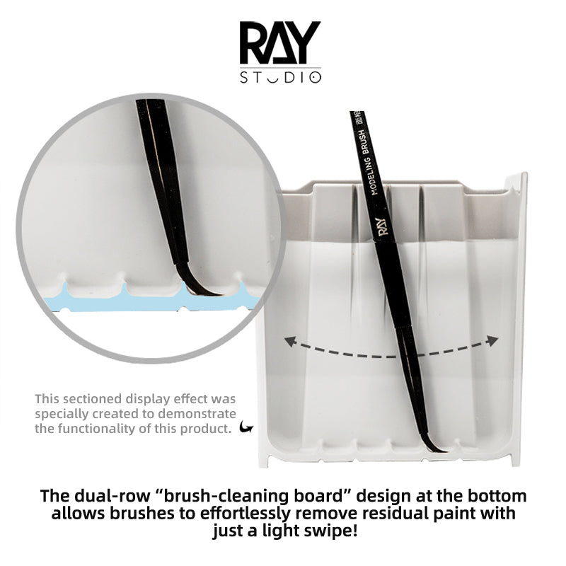 Dual-cabin Brush Cleaning Jar