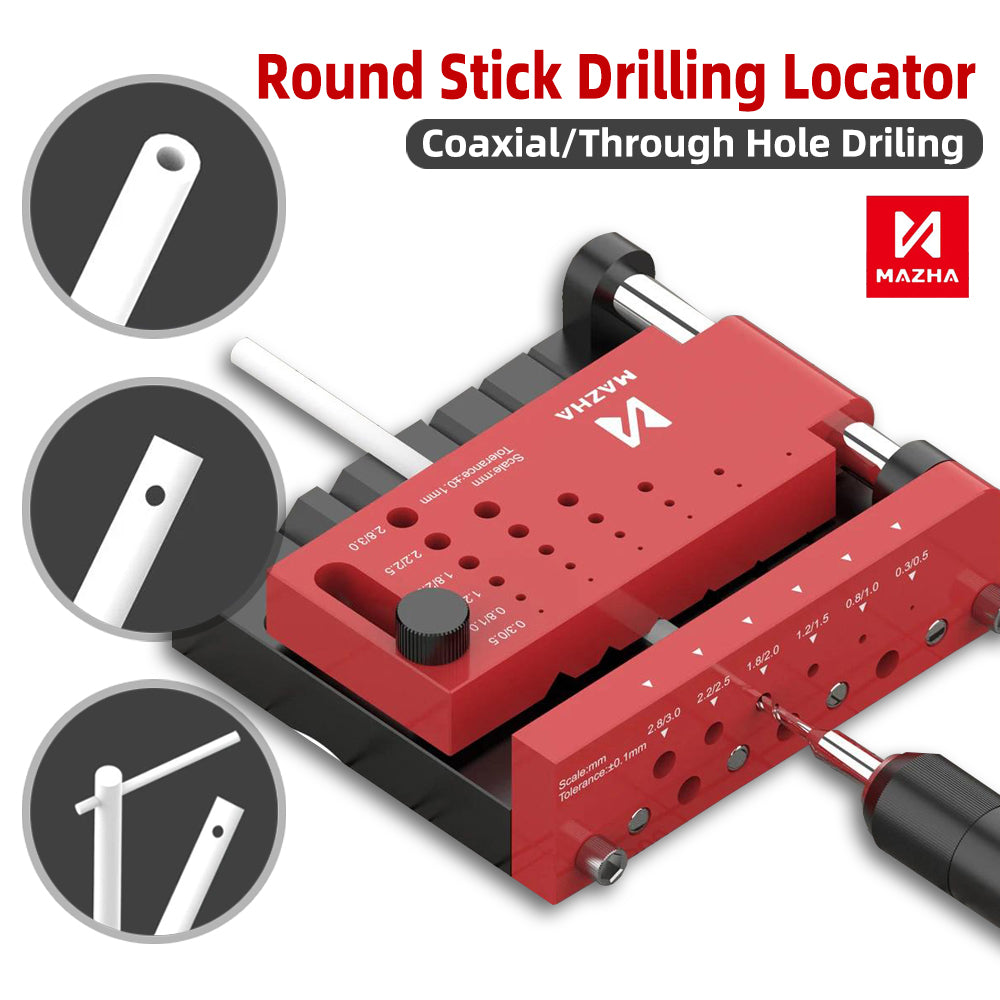 Locator For Coaxial And Through Holes Drilling