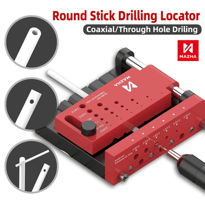 Locator For Coaxial And Through Holes Drilling