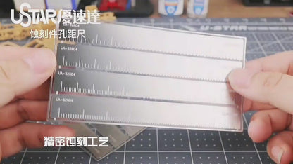 Etching Part Hole Spacing Ruler