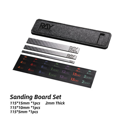 Pre-cut adhesive-backed sandpaper strips
