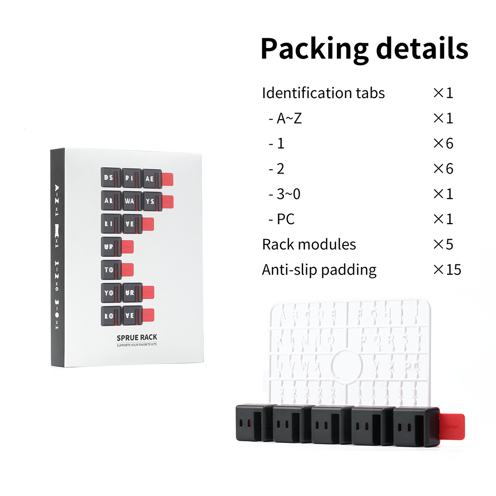 Model Parts Storage Rack