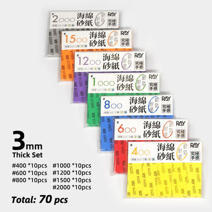 Multi-Gauge Sponge Sandpaper
